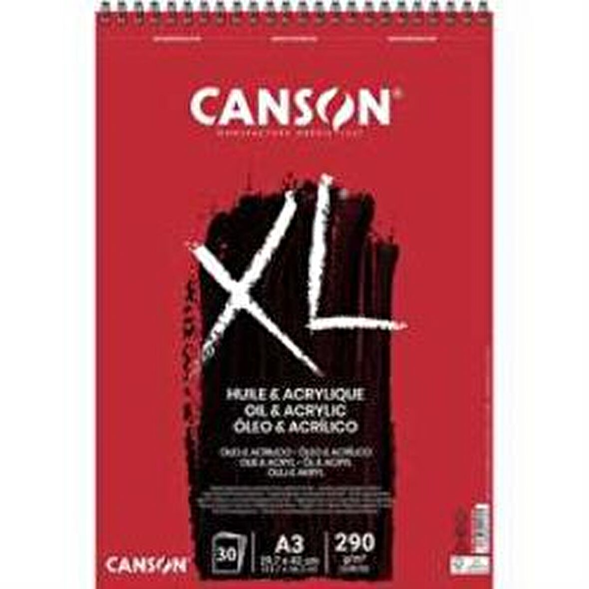 Canson XL Oil & Acrylic Spiralli Defter 30 Yaprak 290g 29,7x42,0