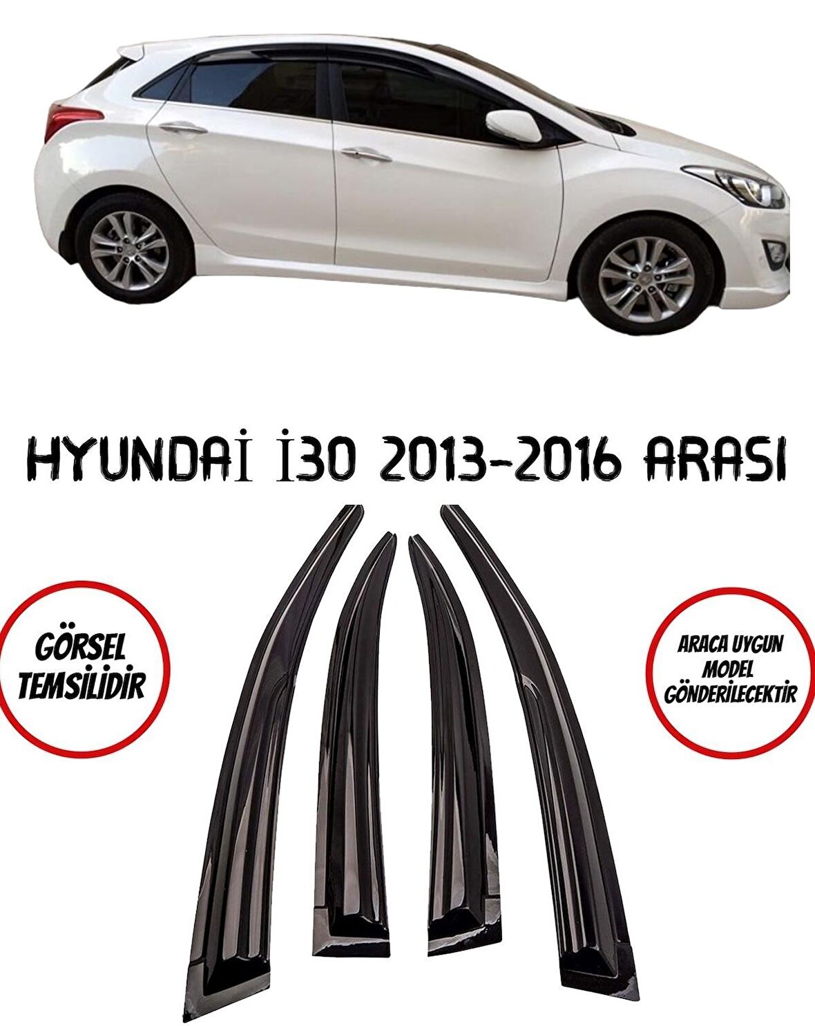 Balp Hyundai I30 Cam Rüzgarlığı 4lü 2013-2016 Arası