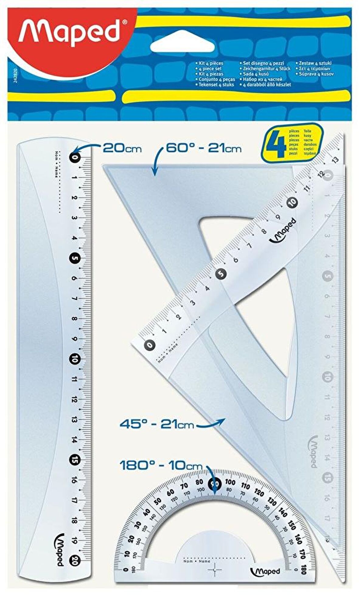 Maped Cetvel Seti 4 Parça 242820