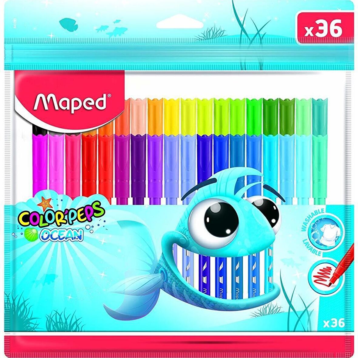 Maped Color Peps Yıkanabilir 36'Lı Keçeli Kalem