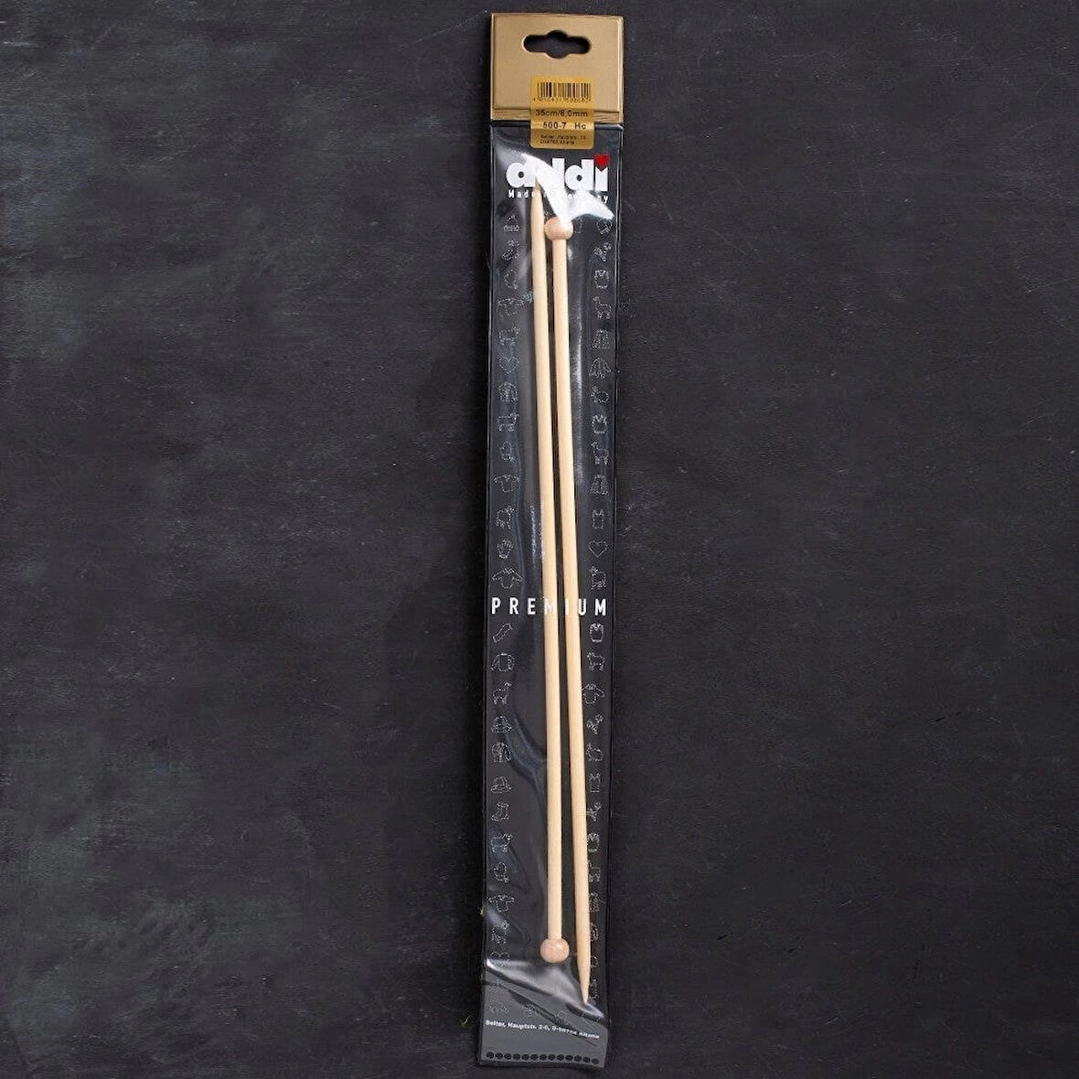 Addi Bambus 6mm 35cm Bambu Örgü Şişi - 500-7