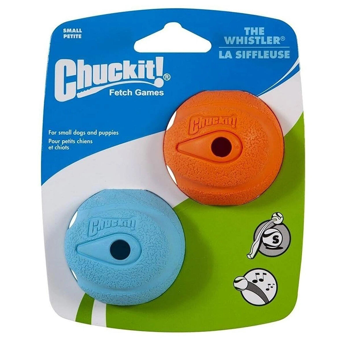Chuckit ! Küçük Whistler Topu 2 inç, 2'li Paket