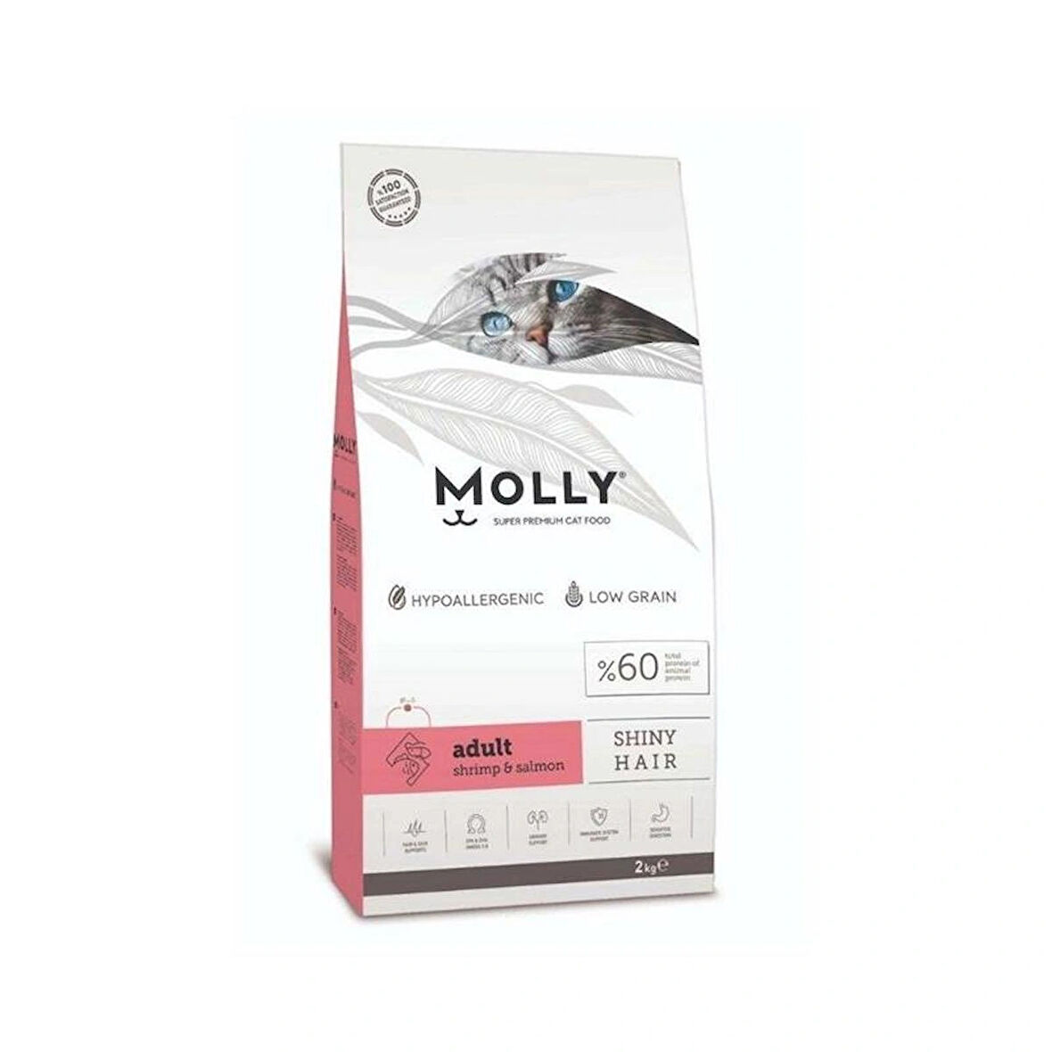 Molly Karidesli Somonlu Yetişkin Kedi Maması 2 kg