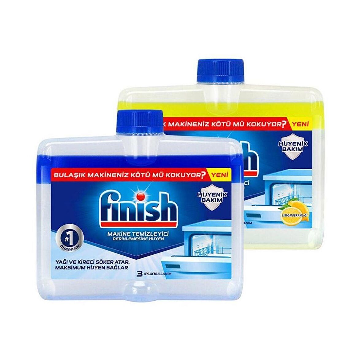 Finish Classic Bulaşık Makinesi Temizleyici 2'li Paket 250 ML