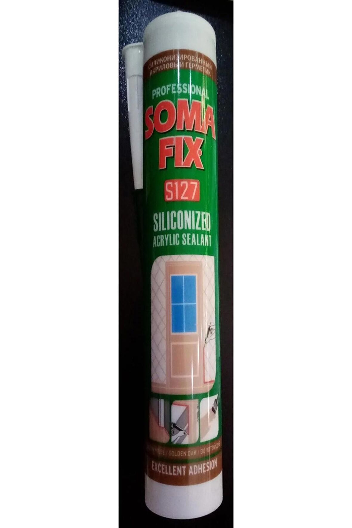 Somafix S127 Akrilik Silikonize Mastik Altın Meşe 310 Ml