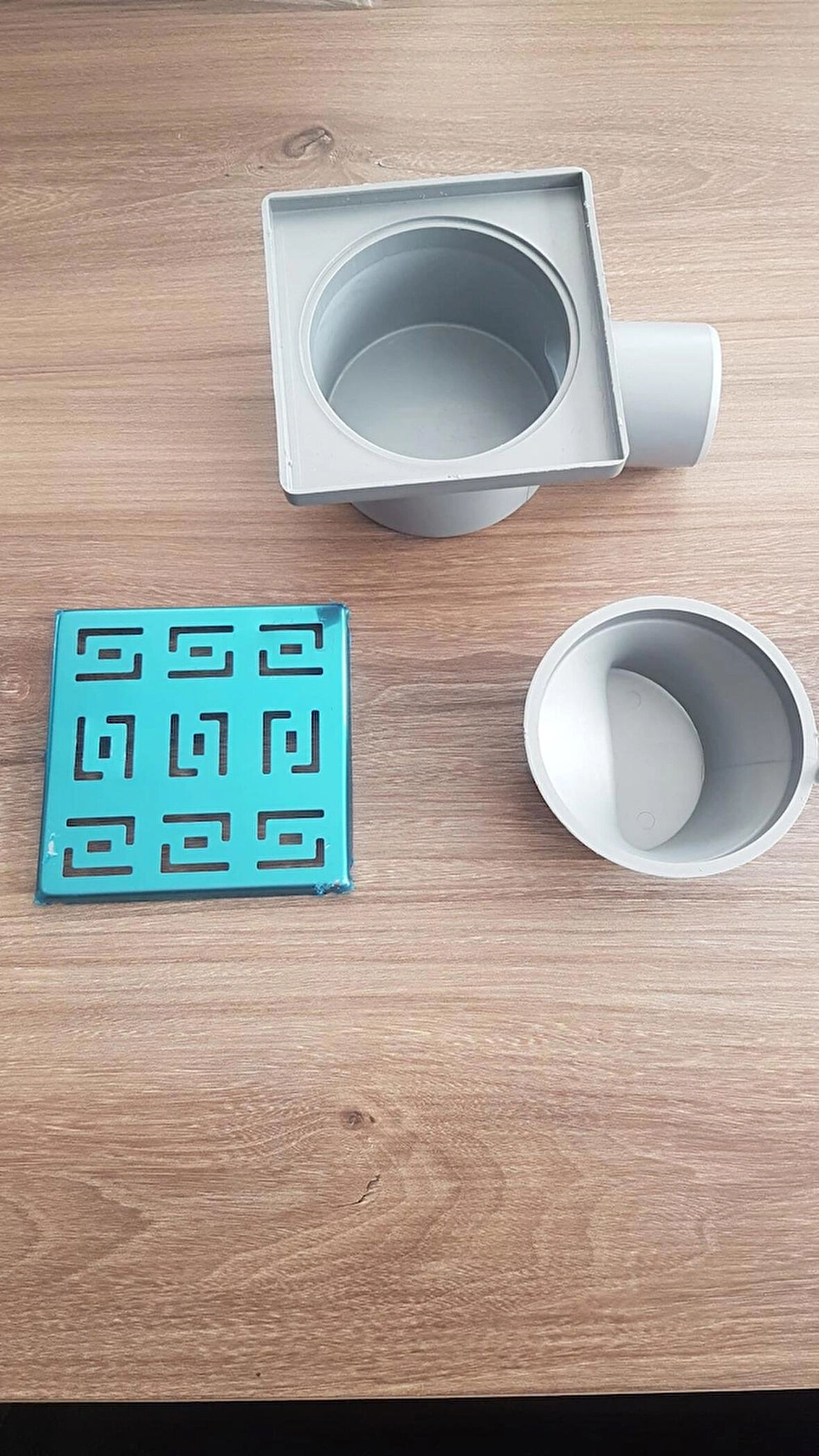 More home  Yandan Çıkışlı Üstü Krom Yer Süzgeci Yer Sifonu 10x10