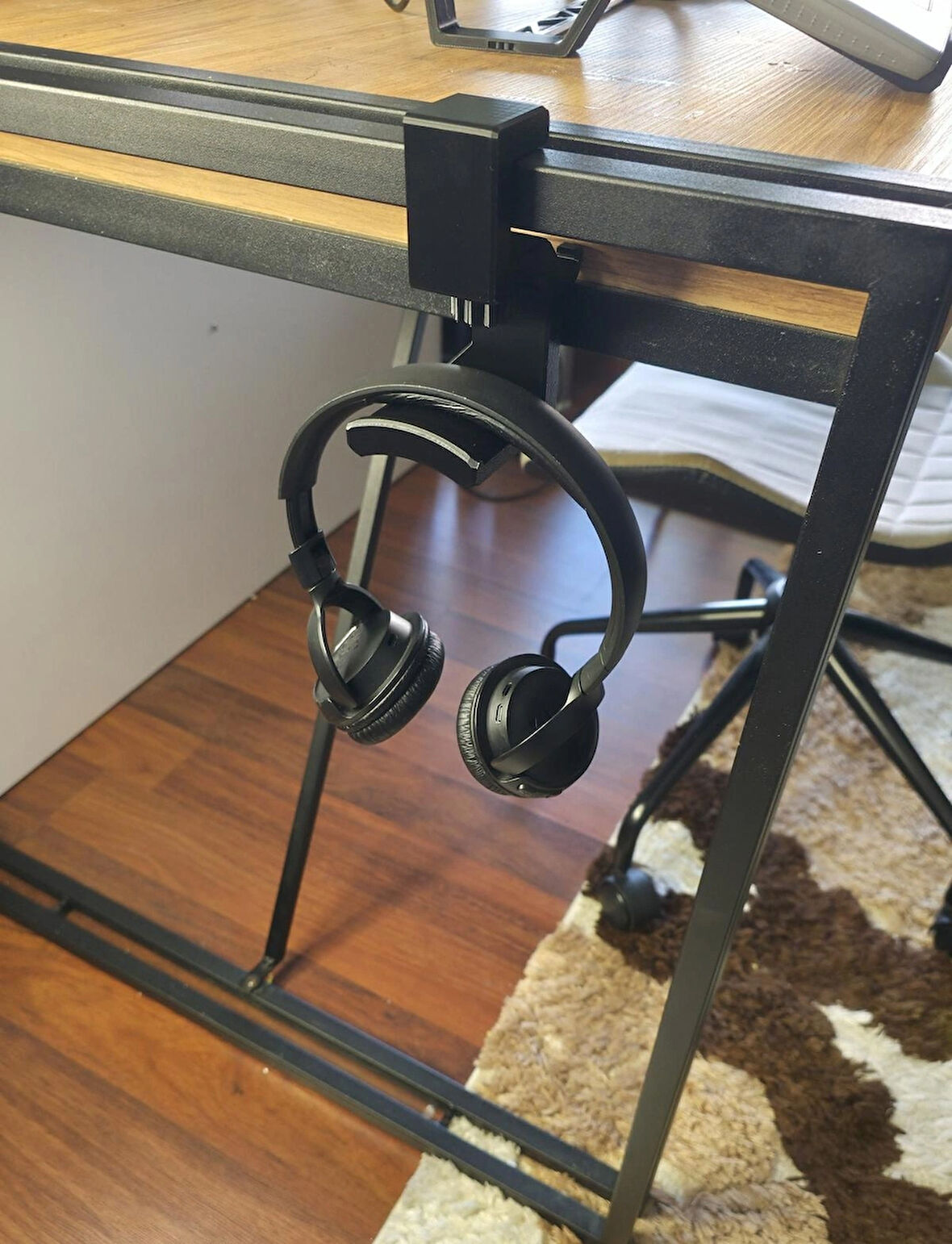 🎧 Masa Altı Kulaklık Askısı –YENİ DÜZEN - MASA ALTI KULAKLIK ASKISI  - 2- 3 CM KALINLIK İÇİN