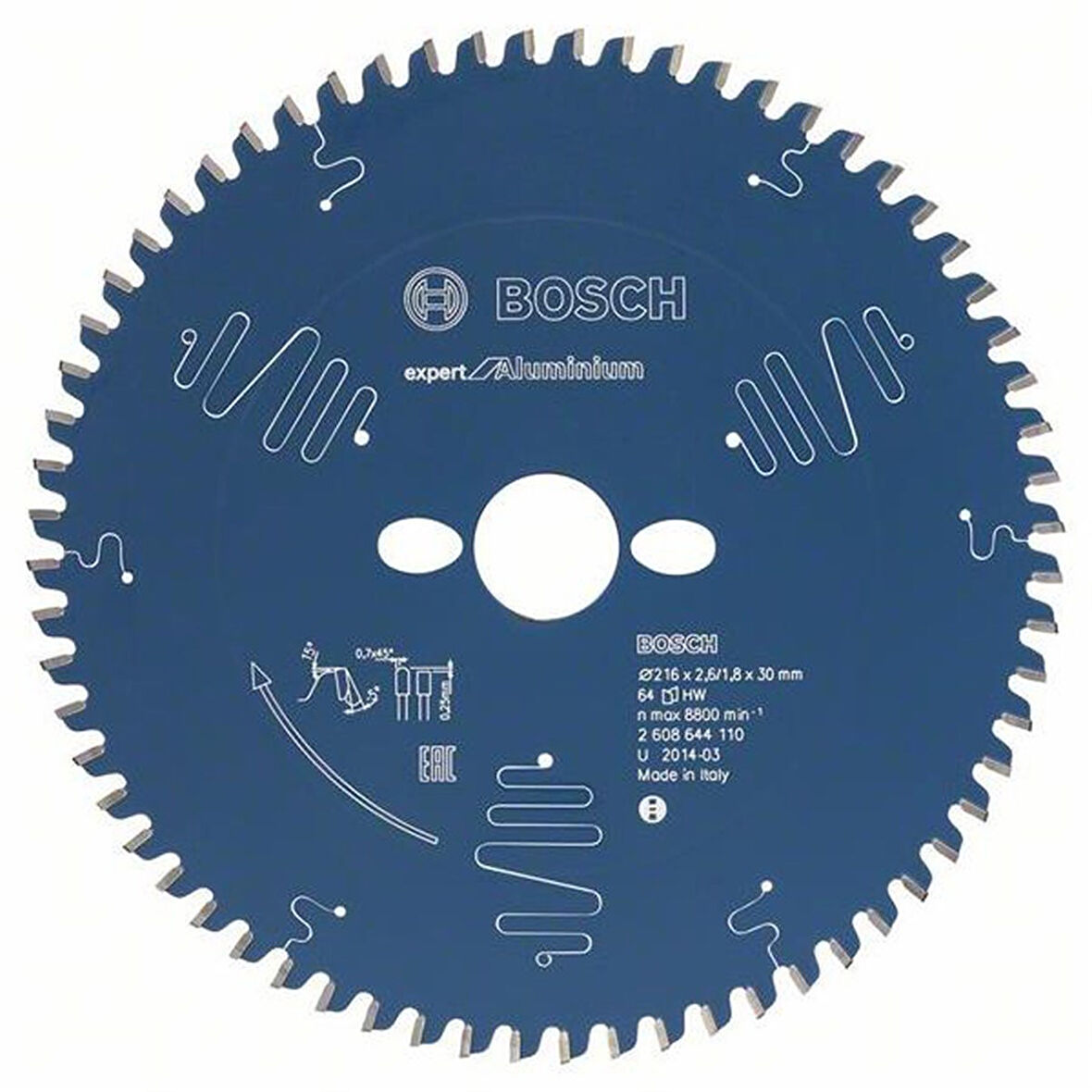 Bosch - Expert Serisi Alüminyum için Daire Testere Bıçağı 260*30 mm 80 Diş - 2608644113