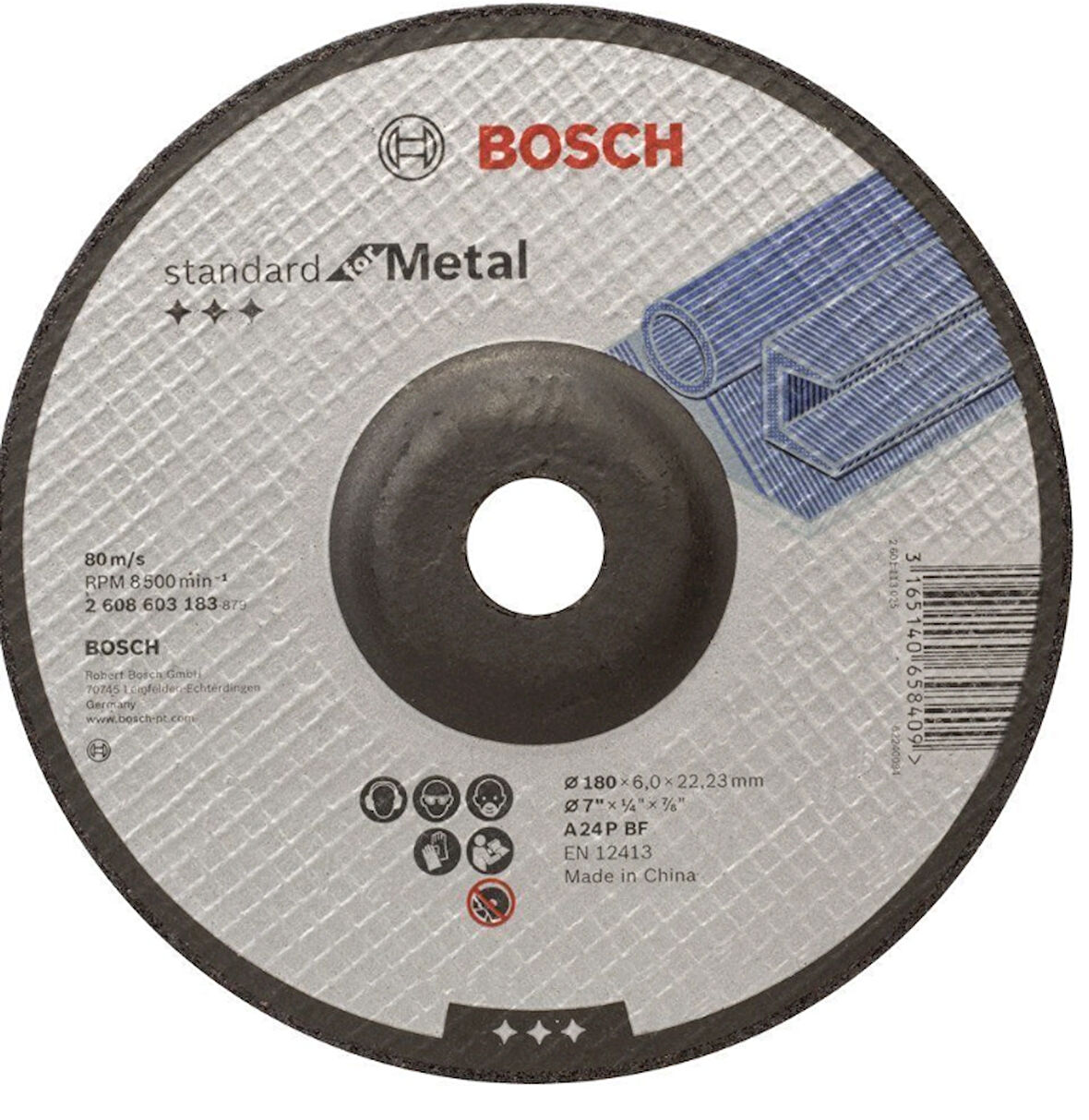 Bosch 180x6 Mm Standart Metal Taşlama Taşı 2608603183 x5 Adet