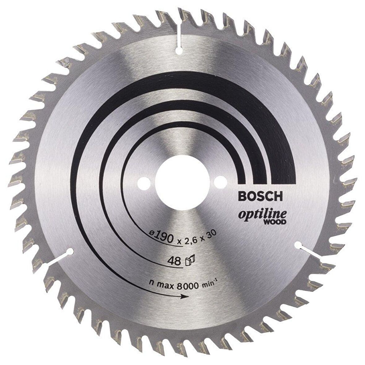Bosch Optiline Ahşap 190x30 mm 48 Diş Daire Testere Bıçağı 2608640617