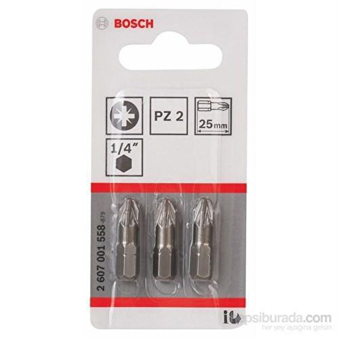 Bosch Bits Uç Extrahard Pz2X25mm 3Lü Paket