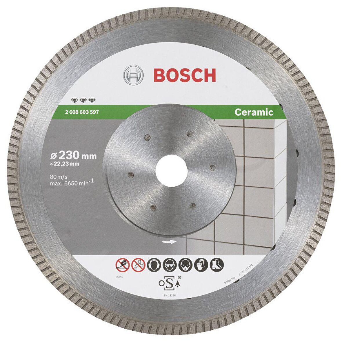 Bosch Best for Ceramic Extraclean Turbo 230 mm