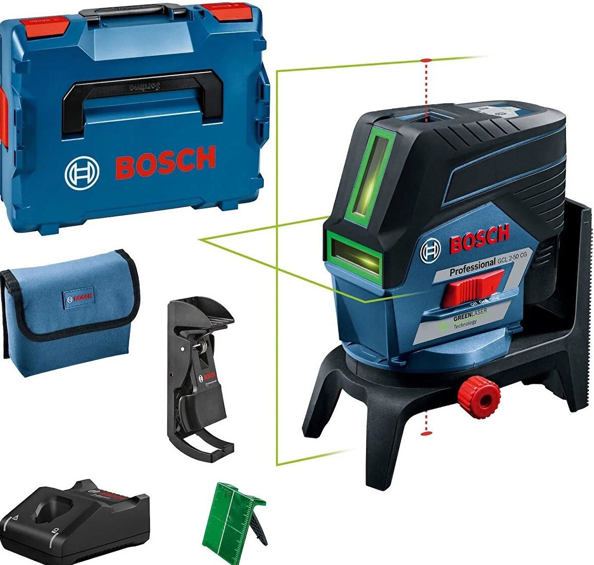 Bosch GCL 2-50 CG Çapraz ve Noktasal Lazer 0601066H00