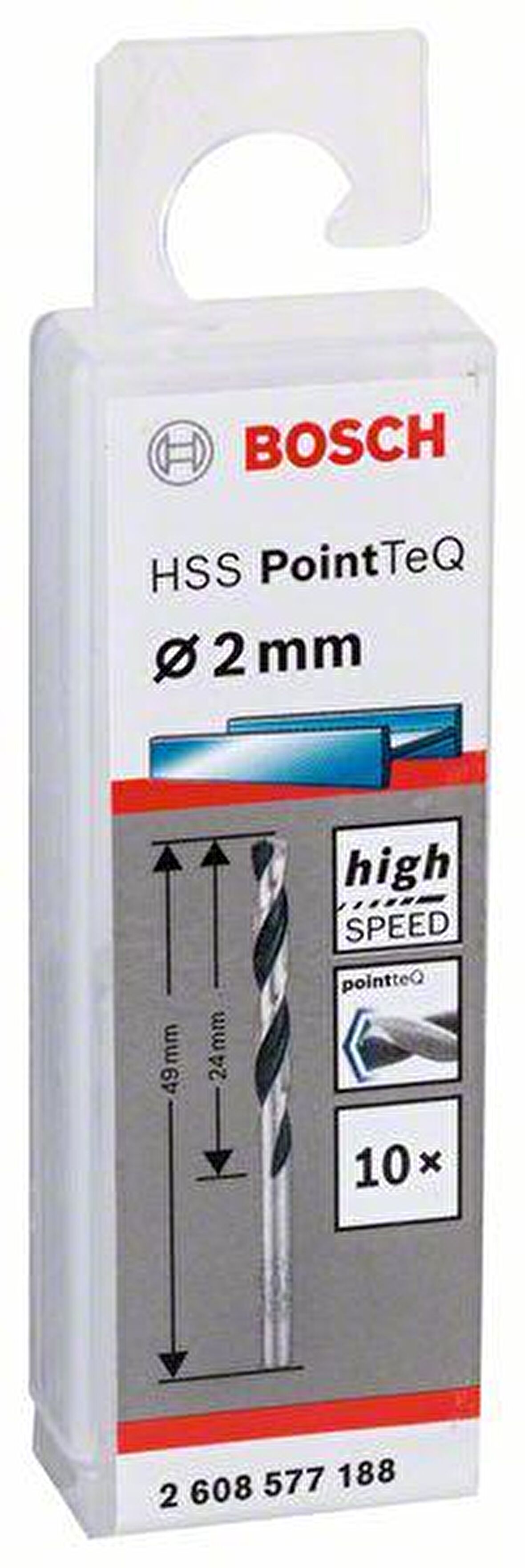 Bosch Hss Pointteq Metal Matkap Ucu 2,0mm 10 lu