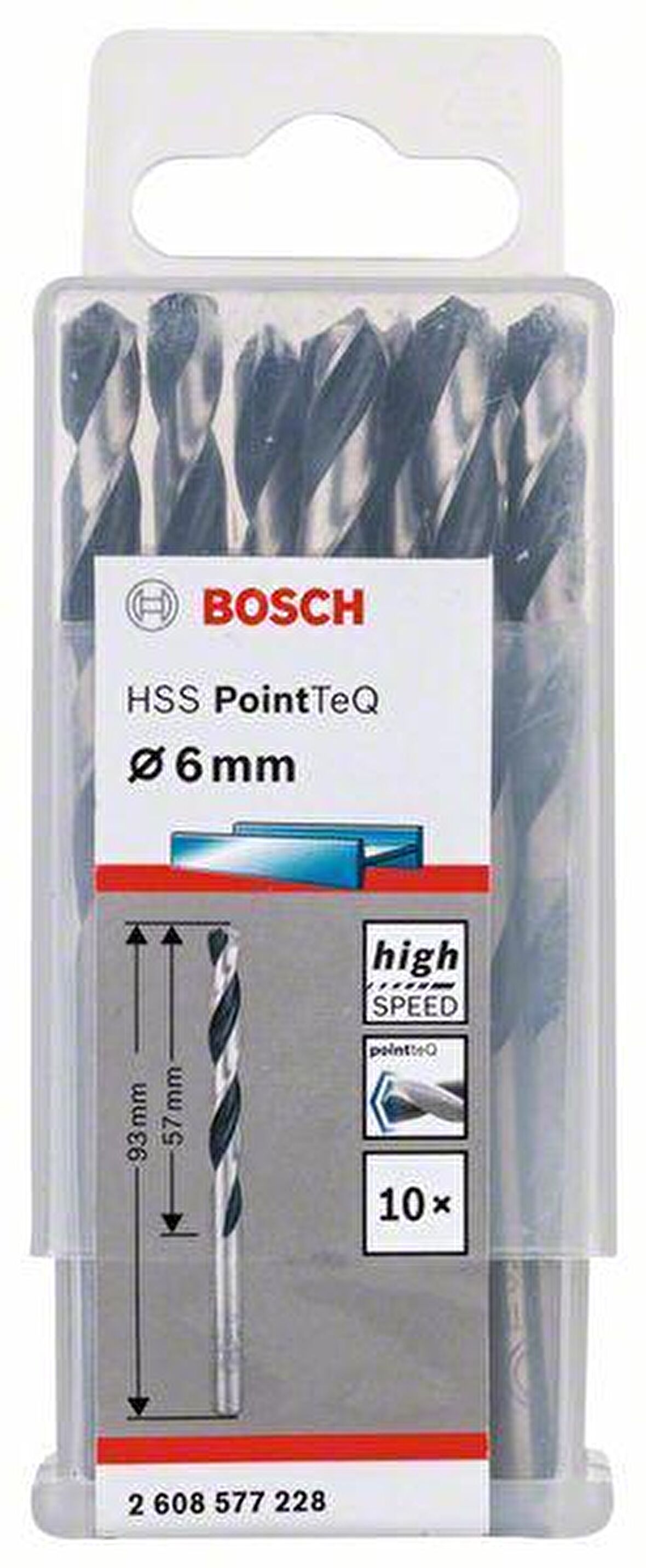 Bosch Hss Pointteq Metal Matkap Ucu 6,0mm 10 lu