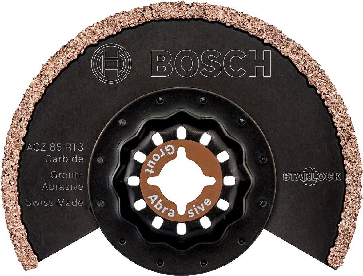 Bosch - Starlock - ACZ 85 RT3 - Carbide RIFF Zımpara Uçlu Segman Testere Bıçağı 30 Kum Kalınlığı 10'lu