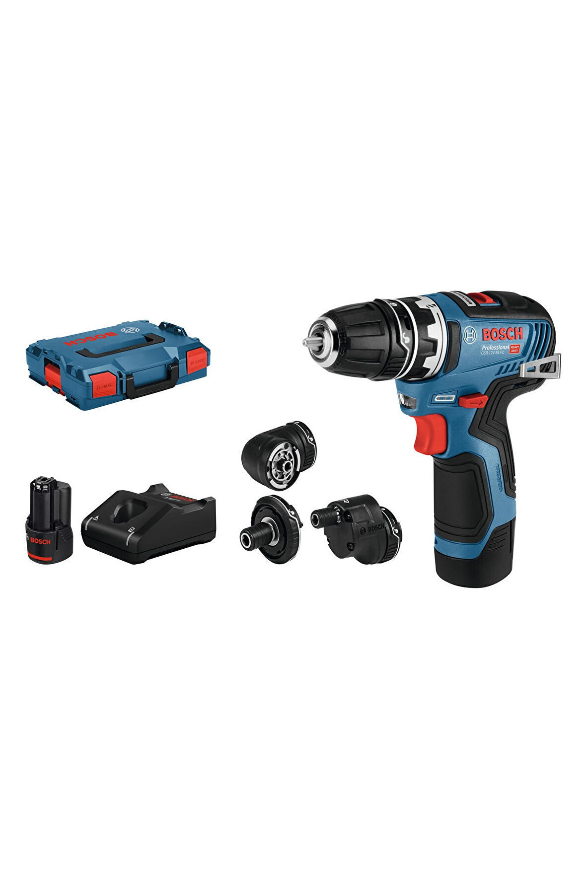 Bosch GSR 12V-35 FC 3.0Ah Çift Akülü Delme Vidalama Makinesi Full Set - 06019H3000