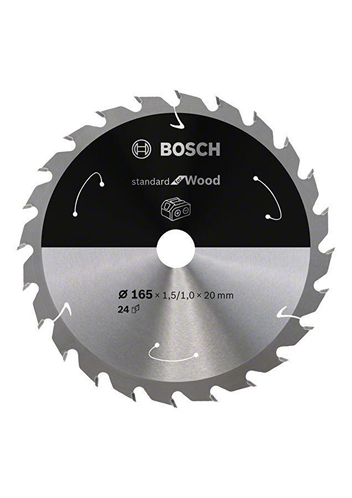 Bosch 165*20 mm 24 Diş Akülü Makineler için Ahşap Testere Bıçağı 2608837685