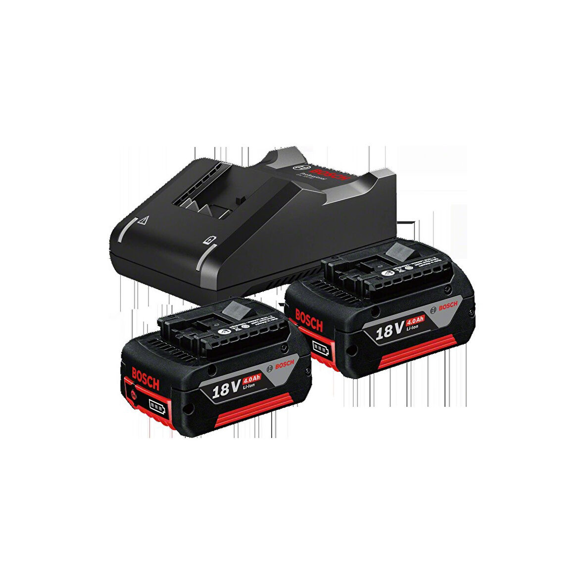 Bosch GAL 18V-40 + 2 x 4.0Ah Çift Akü ve Şarj Cihazı Seti