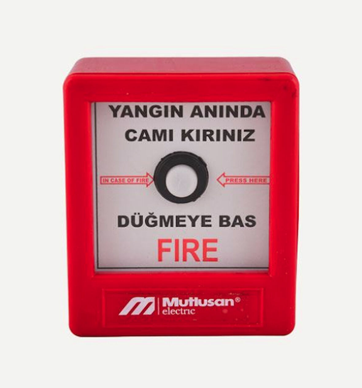 MUTLUSAN Yangın İkaz Butonu Kare 220V