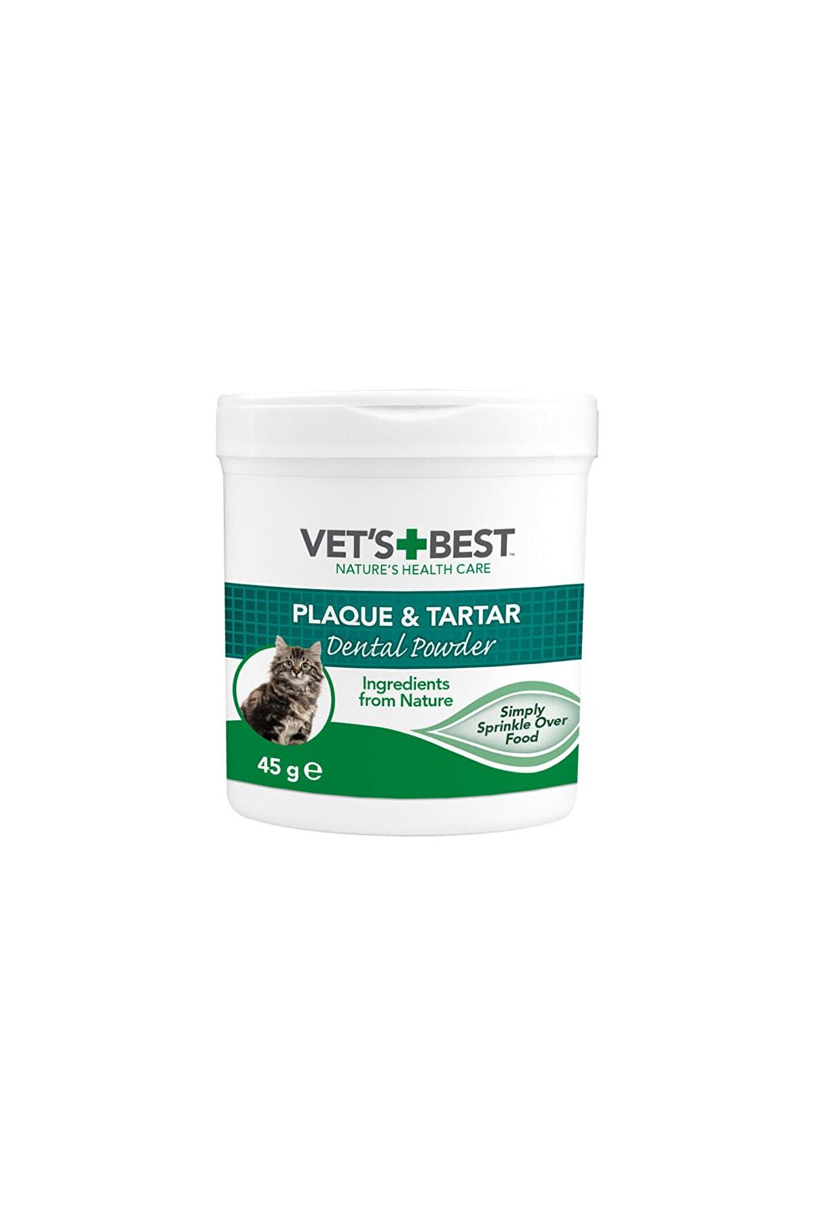 Vets Best Kediler Için Plak Ve Tartar Önleyici Ağız Bakım Tozu 45 Gr