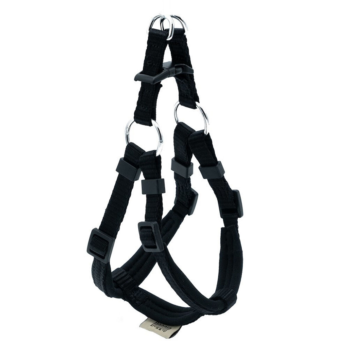 PETLOVEBUTİK Konforlu Dokumadan El Yapımı Ronin Model Köpek Göğüs Tasması XXS-1x30-35cm - Black