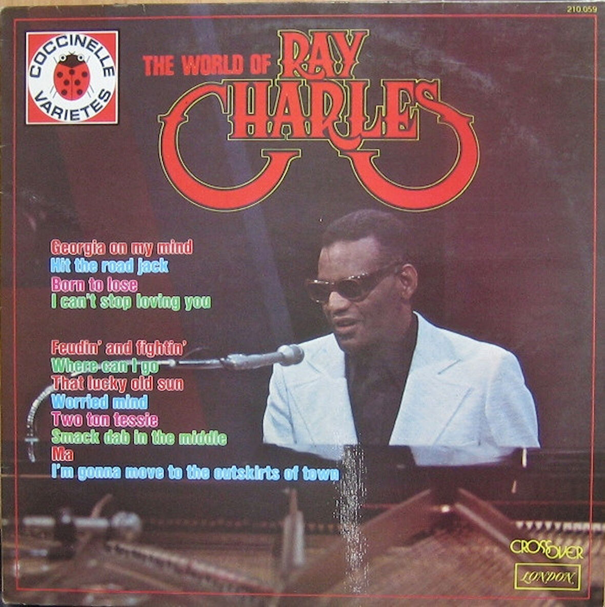 RAY CHARLES - The World of RAY CHARLES - 1974 Fransa Basım  LP 33 LÜK PLAK ( Hit The Road Jack )