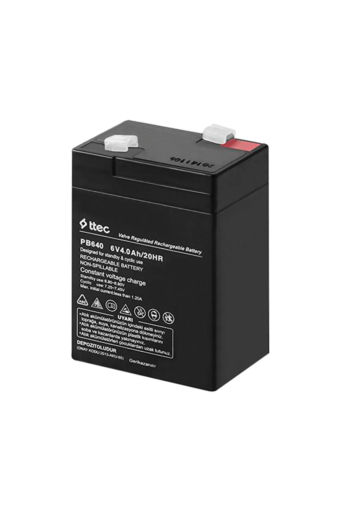 Ttec 6v 4ah Bakımsız Kuru Akü