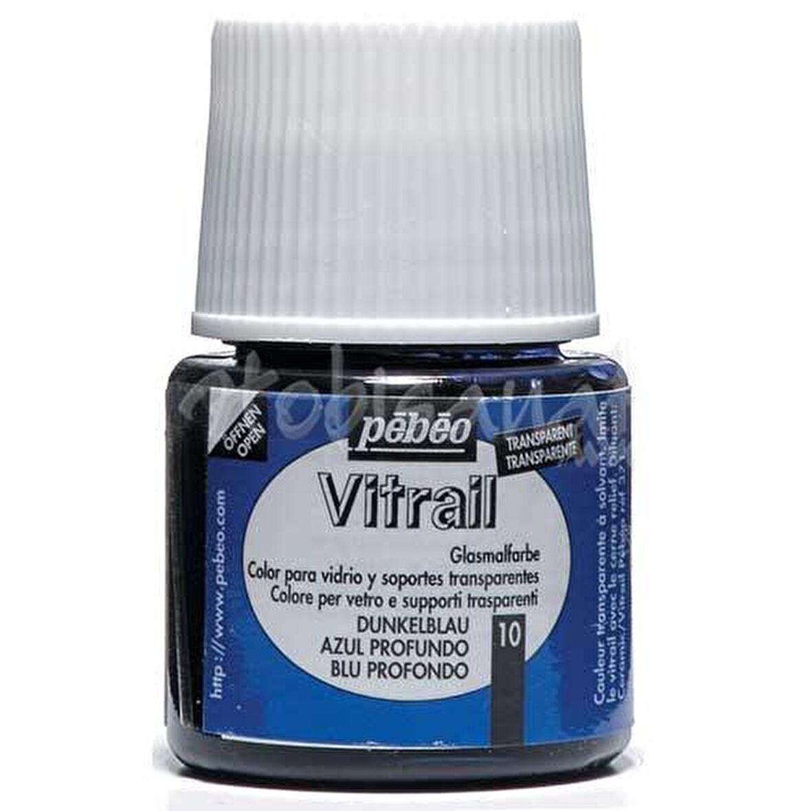 Pebeo Vitrail Şeffaf Cam Boyası 45ml Lacivert 10