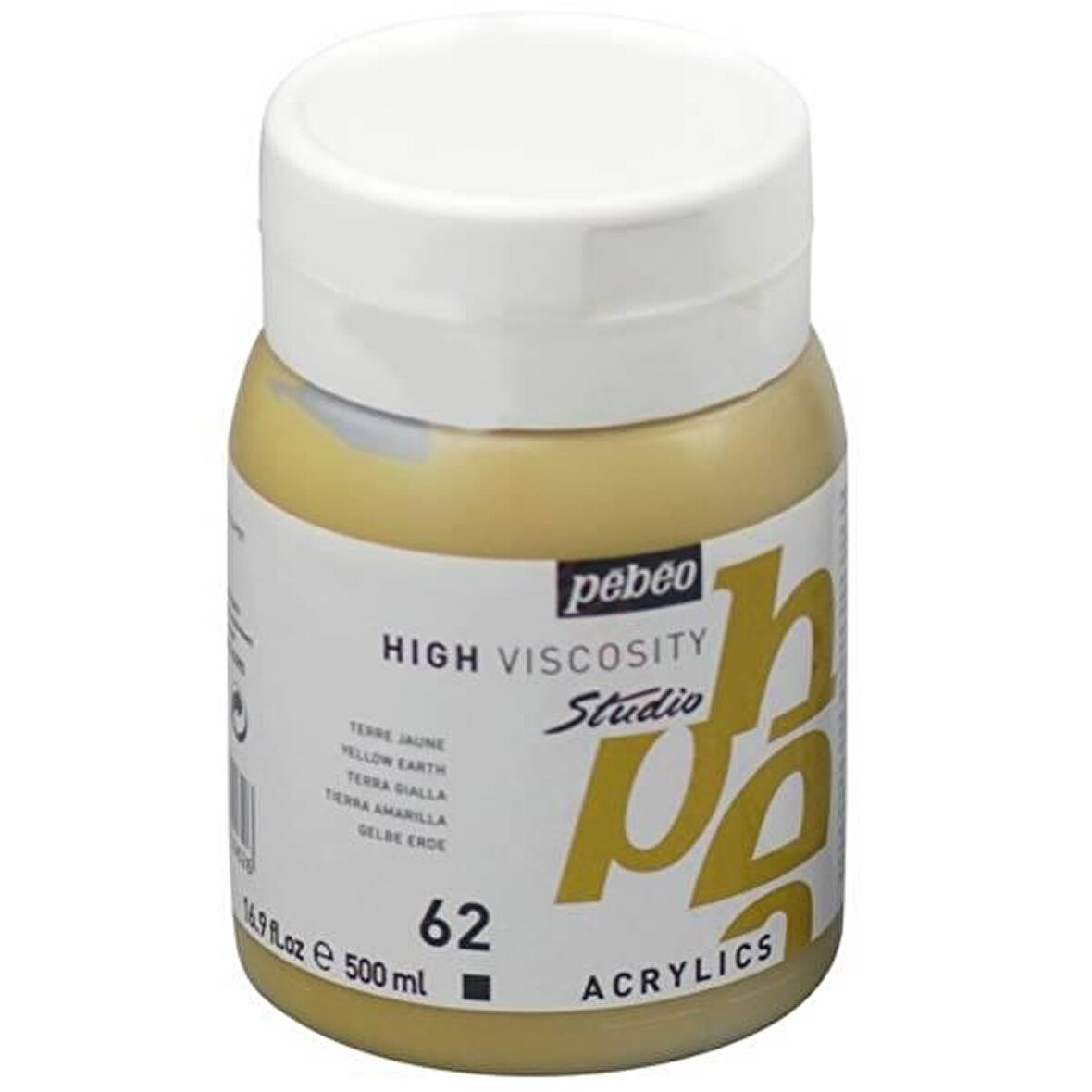 Pebeo Studio Akrilik Boya 500ml No:62 Yellow Earth