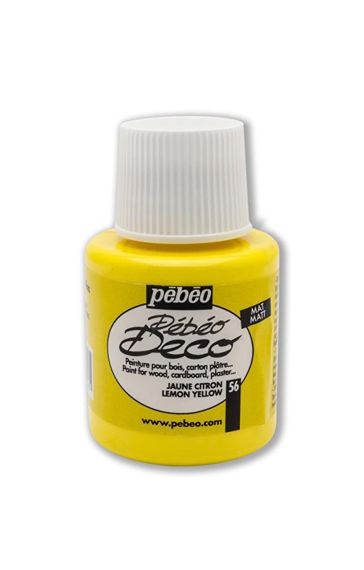 Pebeo Deco Mat Ahşap Boyası 110ML Şişe Limon Sarısı