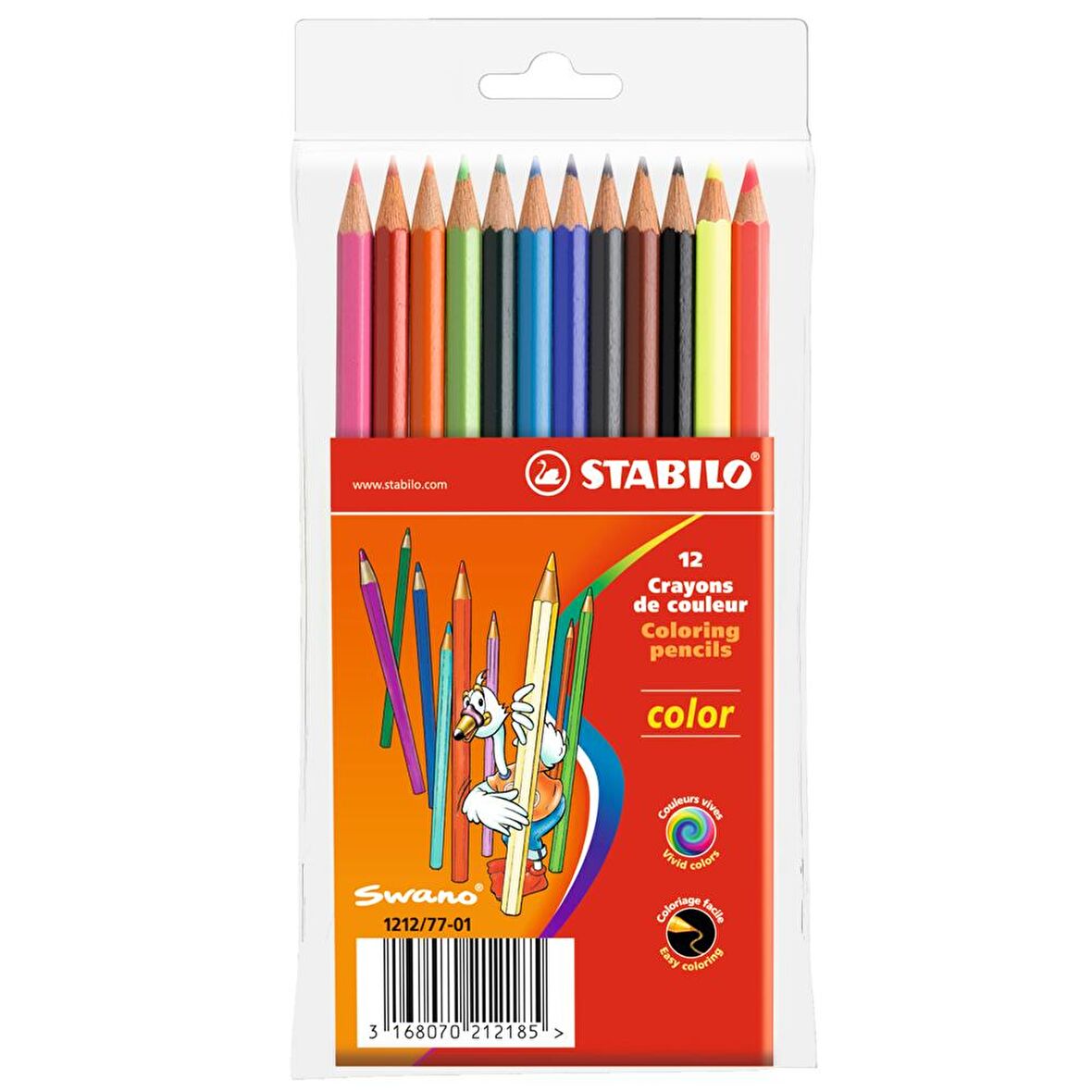Stabilo Color Standart Kuru Boya 12 Renk Askılı Paket 121277-01