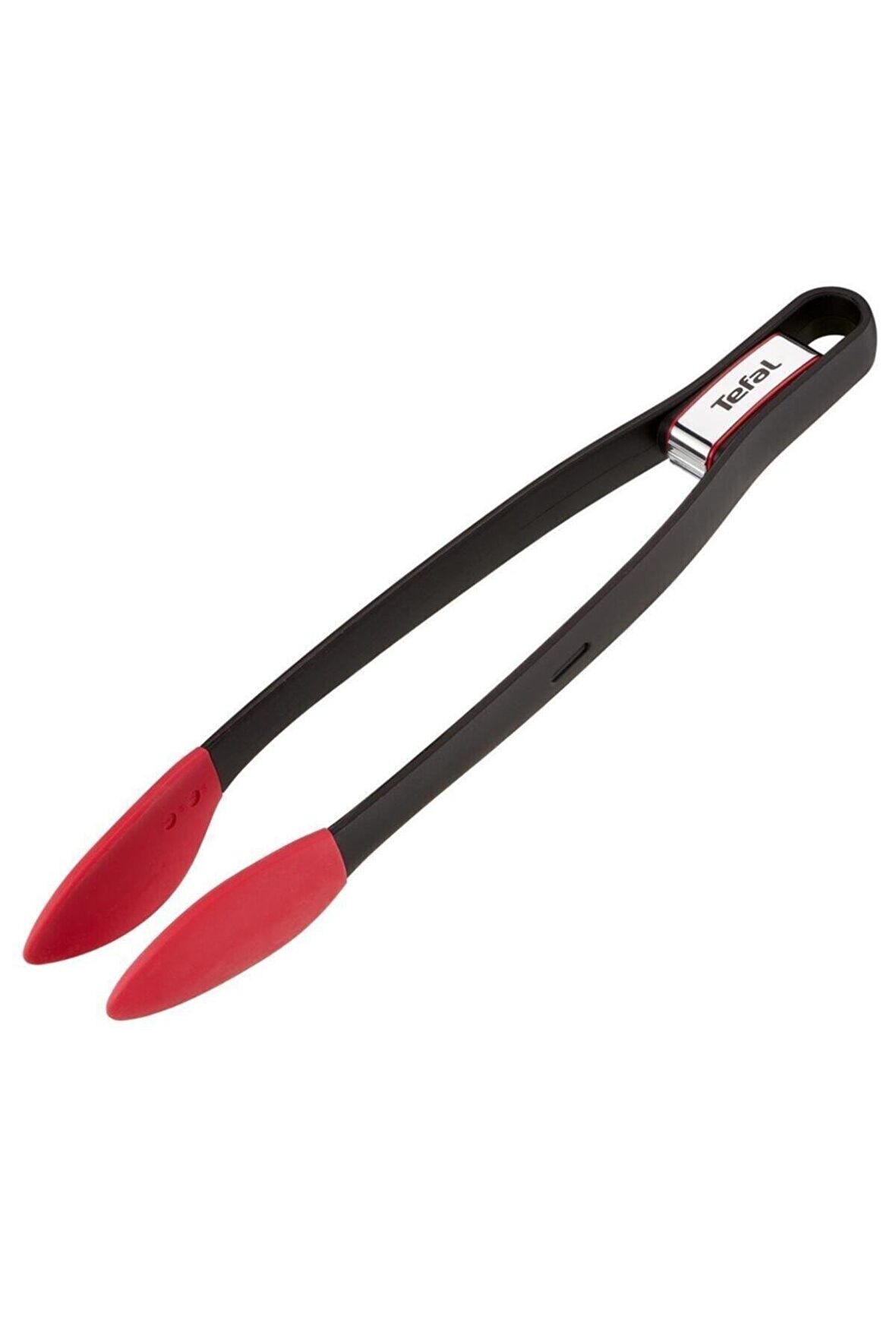 Tefal  K2060714  Ingenio Yüksek Isıya Dayanıklı Silikon Başlıklı Pişirme Maşası [ Siyah - Kırmızı ] 