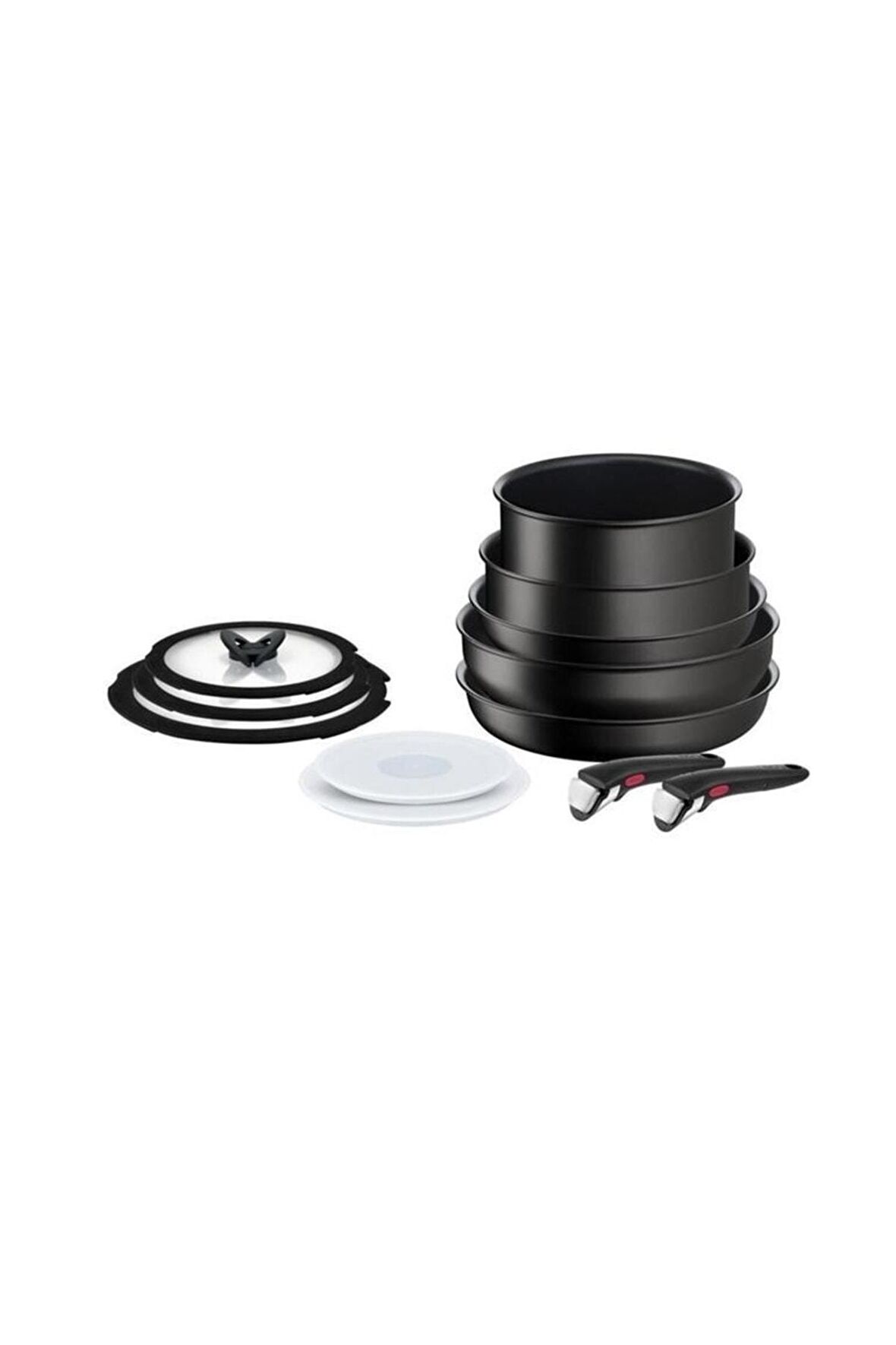 Tefal Ingenio Excellence Titanyum 6X 12 Parça Tencere Tava Seti Siyah