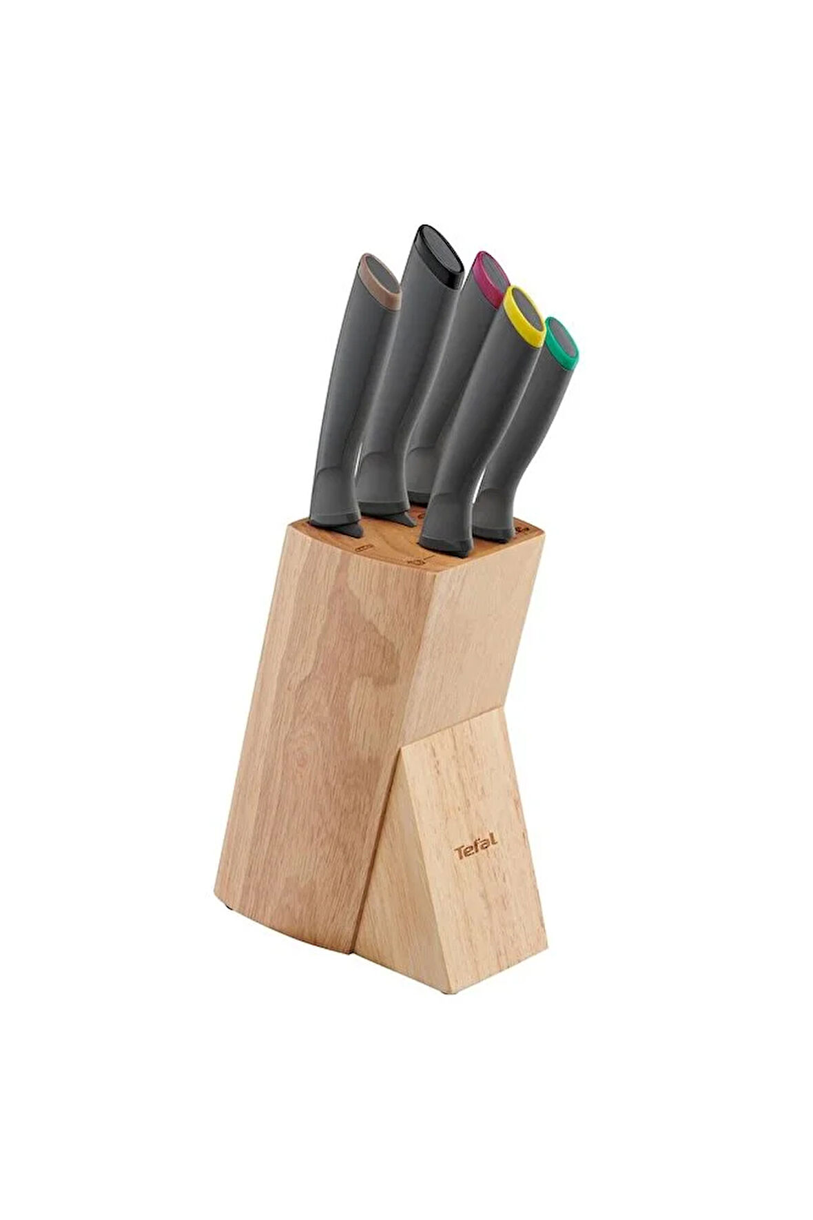 Fresh Kitchen Ahşap Bloklu 5 Parça Bıçak Seti