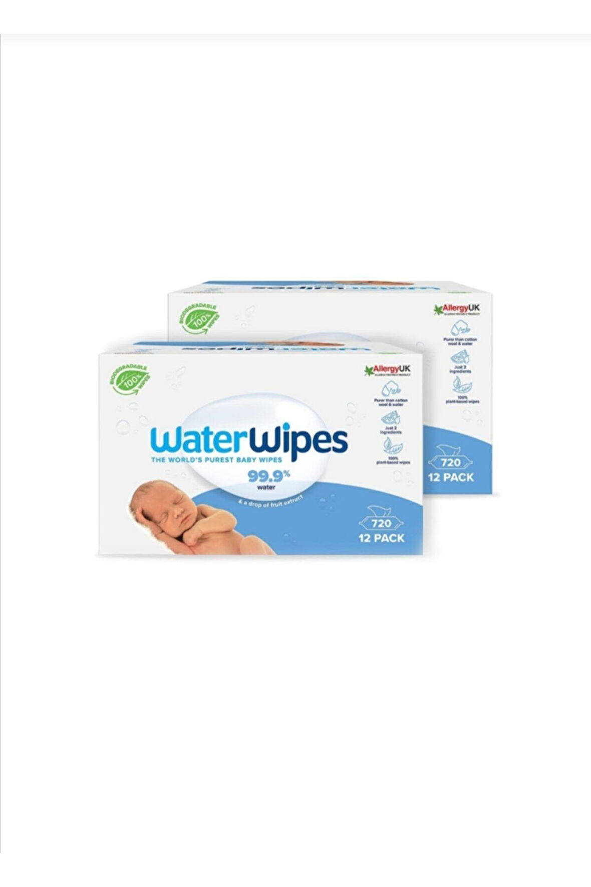 Waterwipes Doğal Yeni Biodegradable Original Baby Wipes (24x60 - 1440 Yaprak)