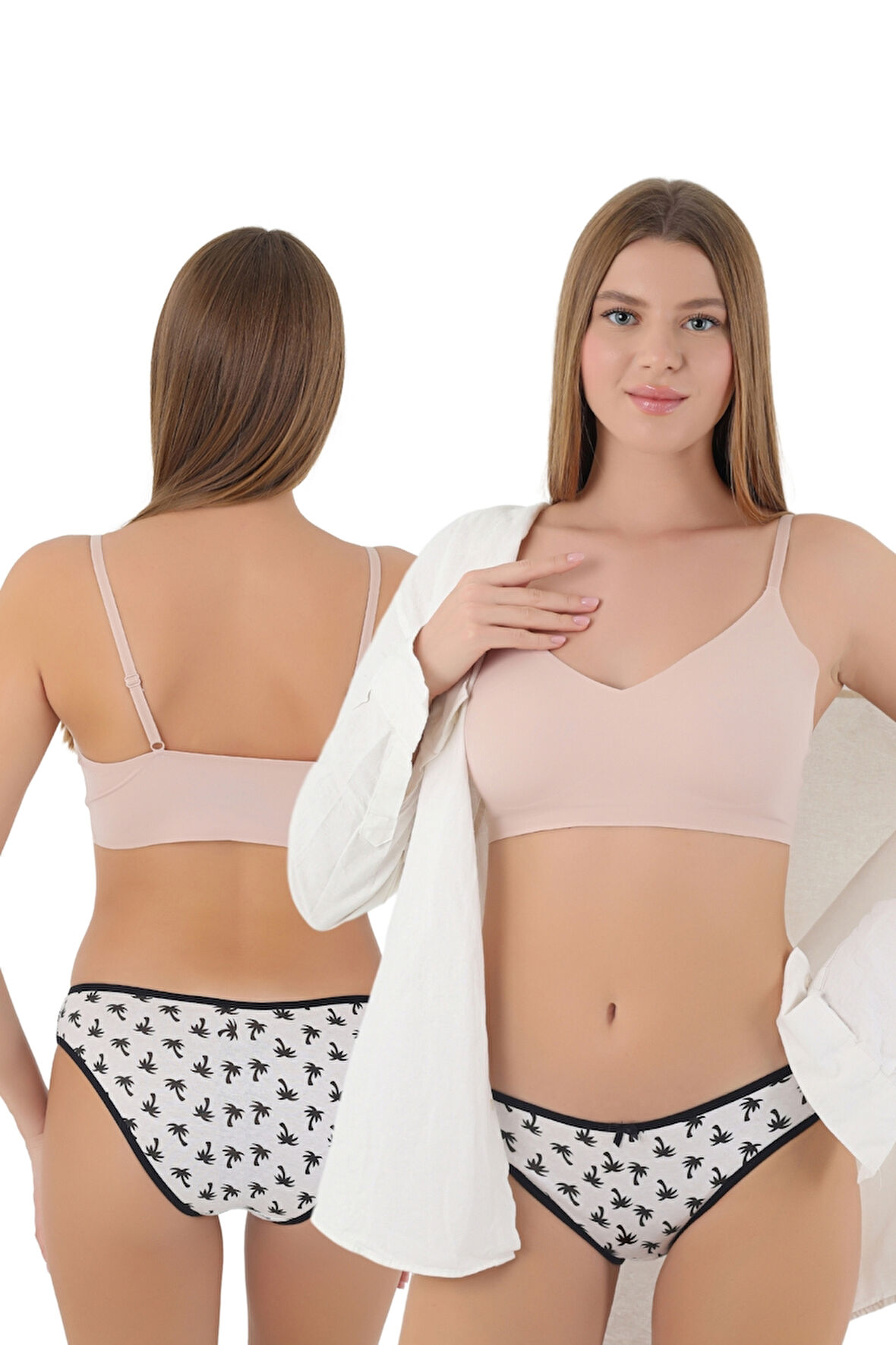 Kadınlar İçin Şıklık ve Konforu Bir Arada Sunan Desenli Pamuklu Kurdeleli Külot