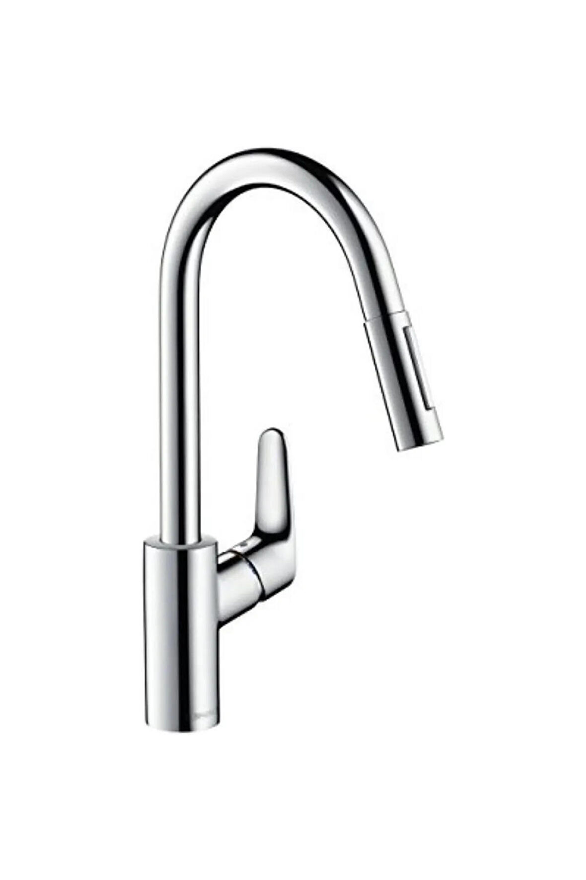 Focus M41 Tek kollu eviye bataryası 240, çekilebilir el duşu, 2jet 31815000