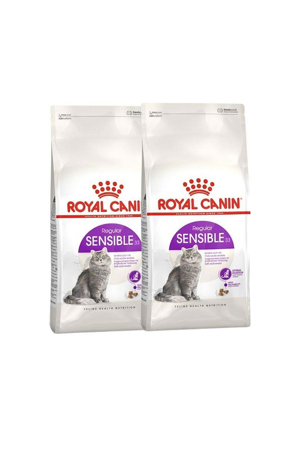 Royal Canin® Sensible 33 Hassas Sindirimi Destekleyici Yetişkin Kedi Maması 400 Gr x 2 Adet