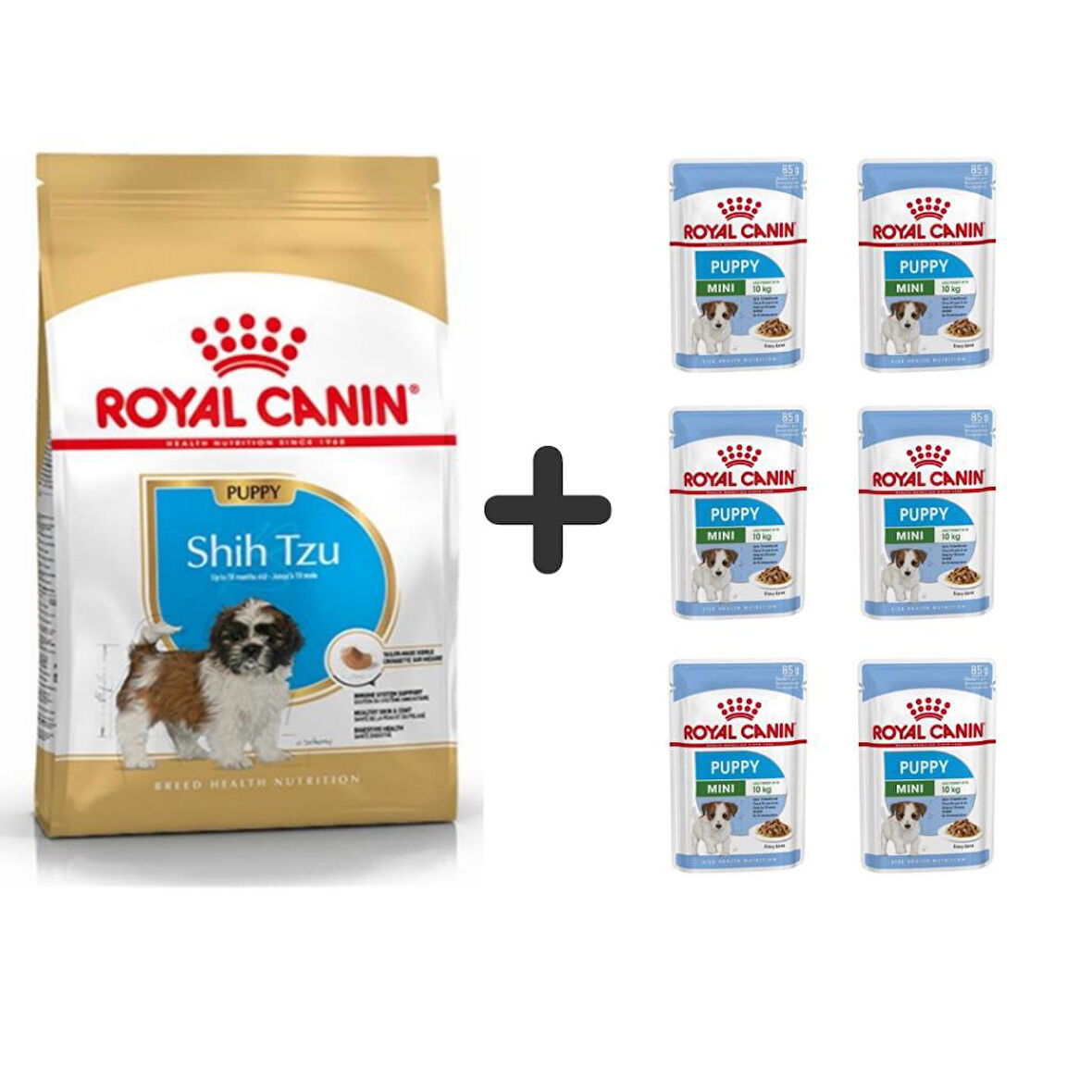 Royal Canin Shih Tzu Puppy Yavru Köpek Maması 1.5 Kg + 6 Adet Yaş Mama