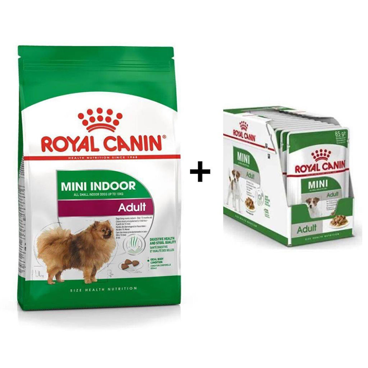 Royal Canin Mini İndoor Adult Köpek Maması 1,5 kg + 12 Adet Yaş Mama