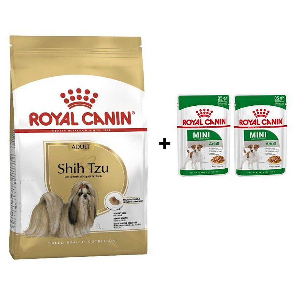 Royal Canin Shih Tzu Yetişkin Köpek Maması 1.5 Kg + 2 Adet Yaş Mama Hediye 