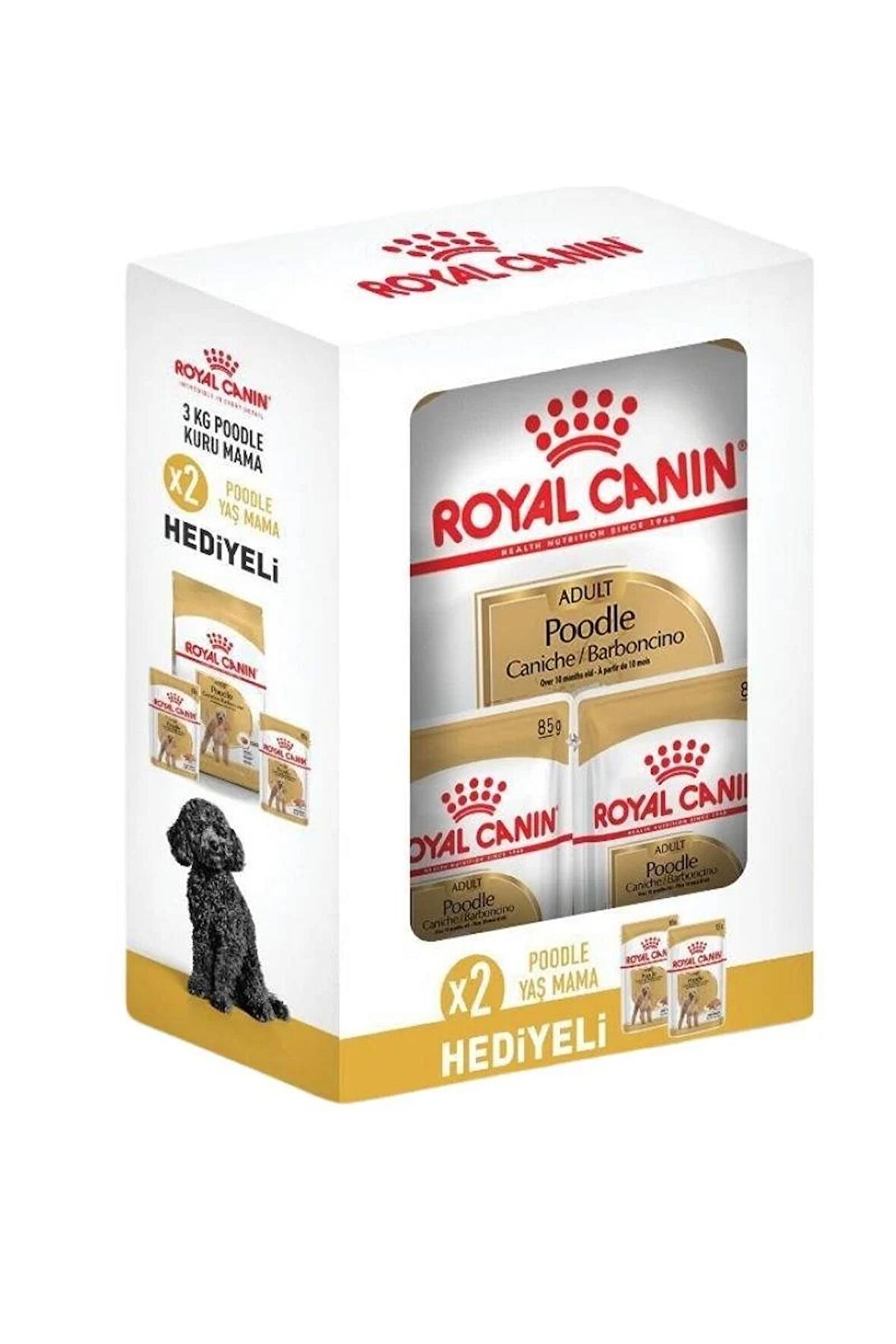 Royal Canin Poodle Yetişkin Köpek Maması 3 Kg + 2 Adet Yaş Mama Hediyeli 3 Kg