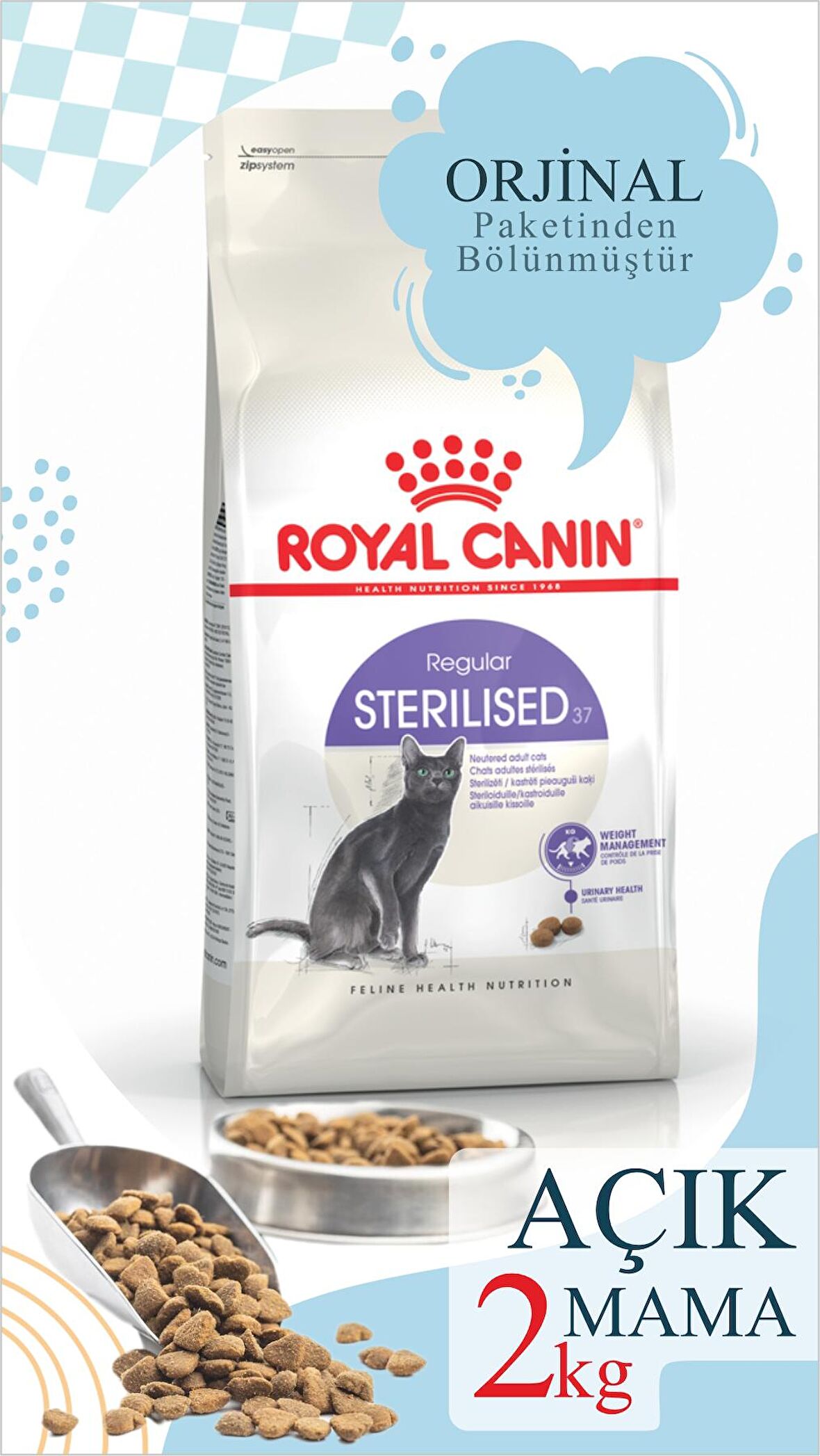 2 kg Vakumlu Royal Canin Fhn Sterilised 37 Kısırlaştırılmış Kedi Maması