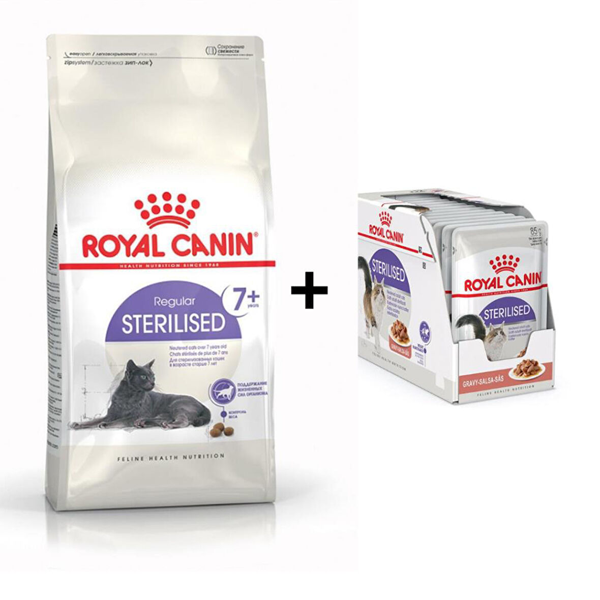 Royal Canin +7 Yaş Üzeri Kısırlaştırılmış Kedi Maması 1,5 Kg + 12 Adet Yaş Mama