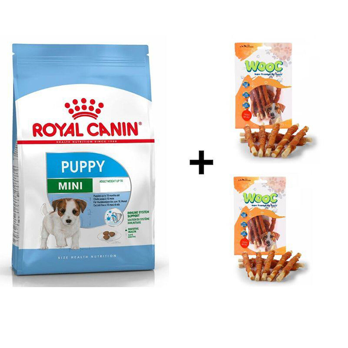 Royal Canin Mini Puppy Yavru Köpek Maması 2 kg + 2 Adet Wooc Ödül 80 Gr 