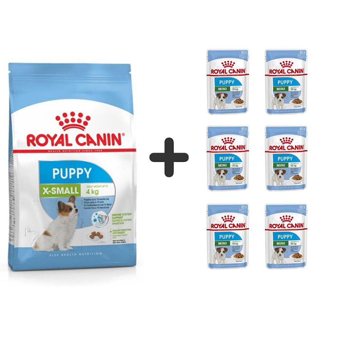 Royal Canin X Small Yavru Köpek Maması 1,5 kg + 6 Adet Yaş Mama