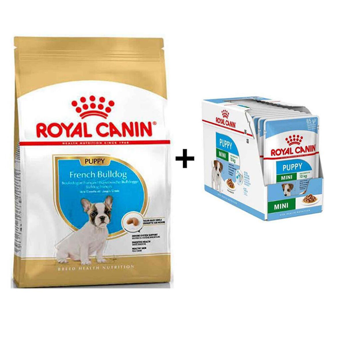 Royal Canin French Bulldog Yavru Köpek Maması 3 kg + 12 Adet Yaş Mama