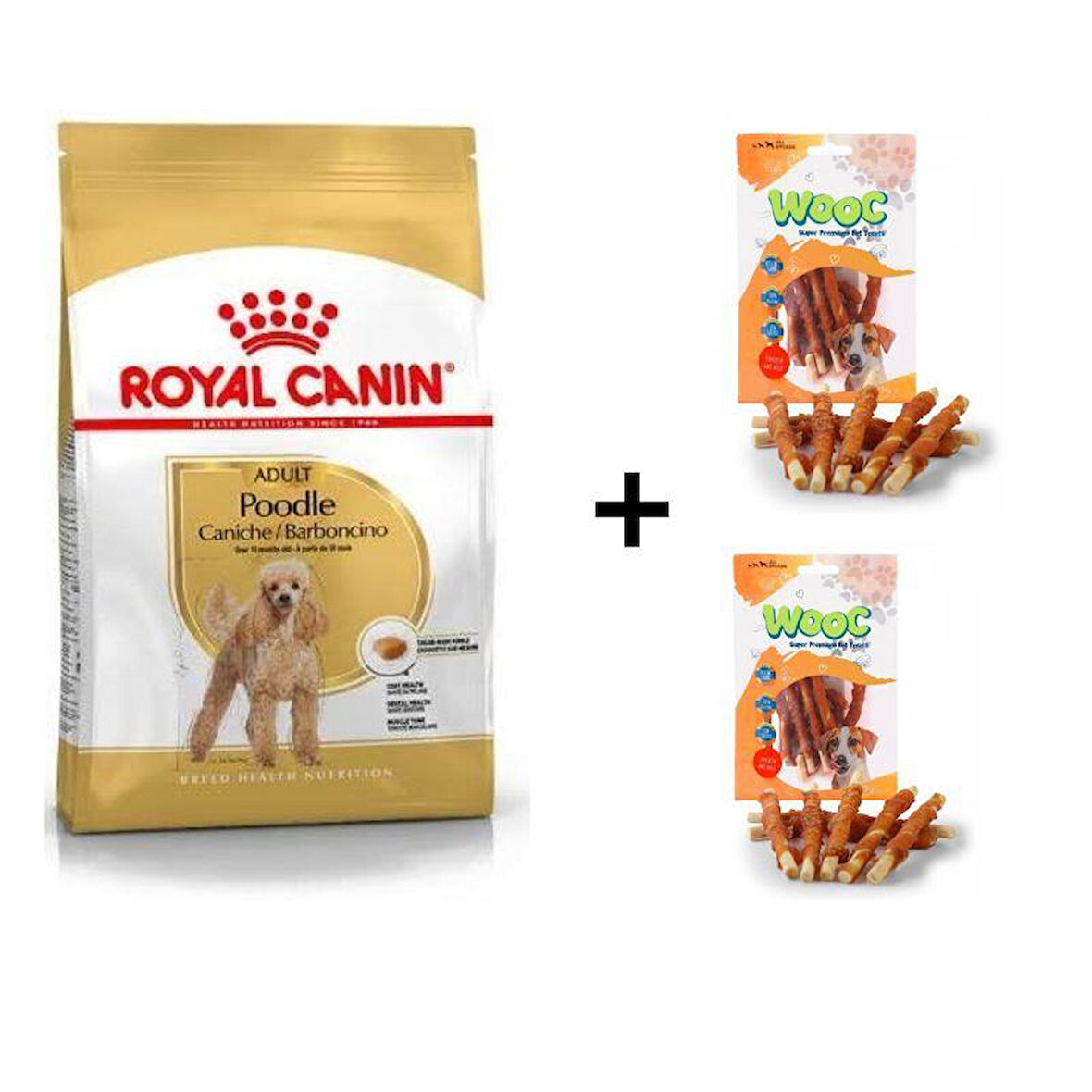Royal Canin Poodle Adult Köpek Maması 3 Kg + 2 Adet Wooc Ödül 80 Gr 