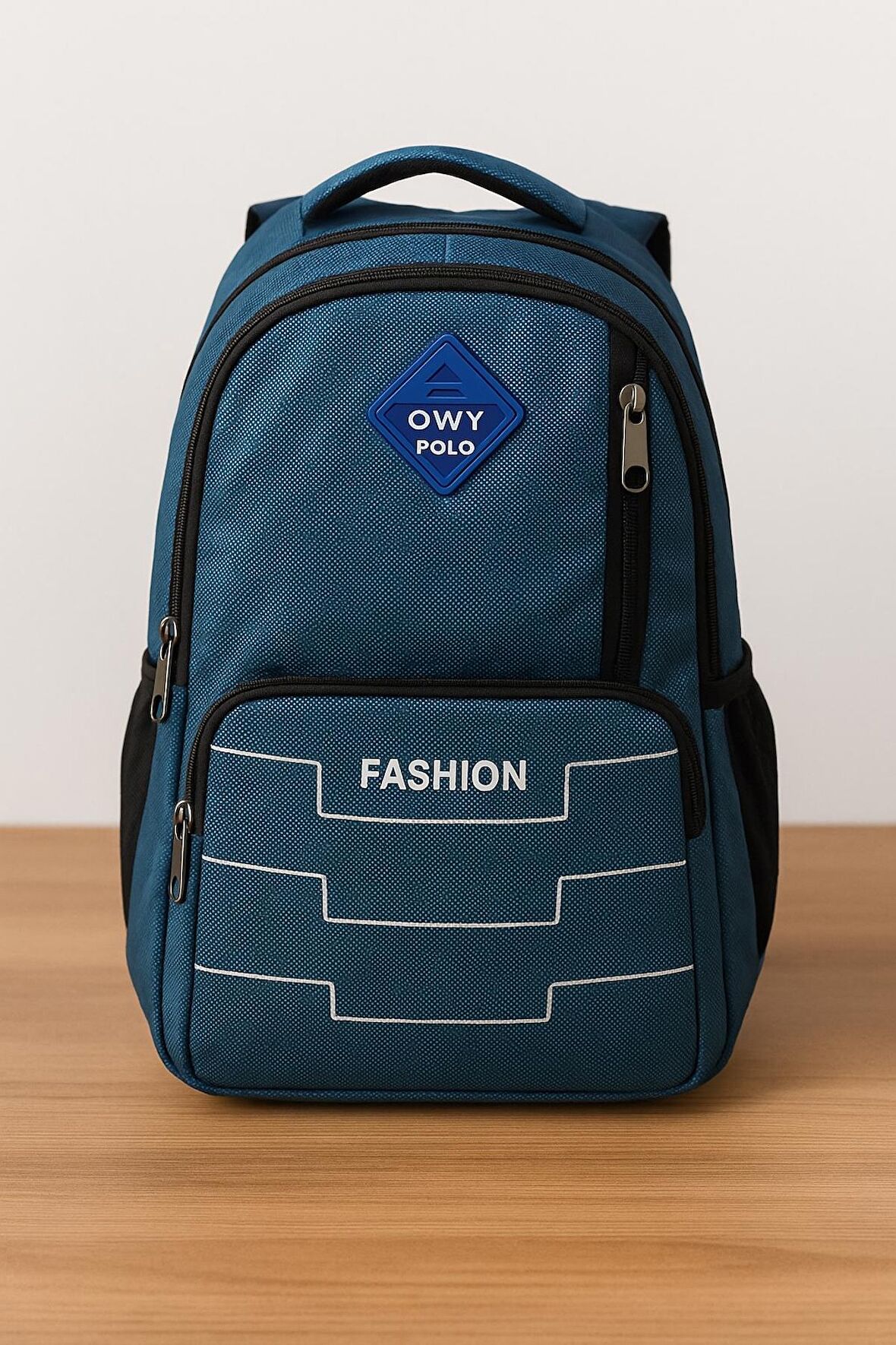 OWYON POLO FASHİON OKUL SIRT ÇANTASI (YENİ SEZON)-MAVİ